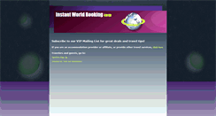 Desktop Screenshot of iwbtravel.com